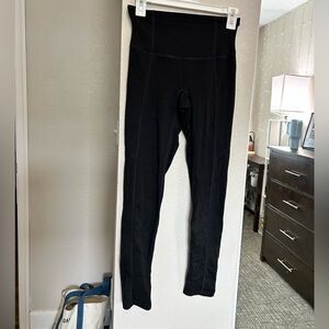 SPANX black high rise athletic style leggings size medium